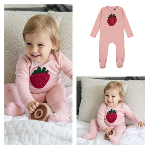 Cuddle & Coo Strawberry Footie