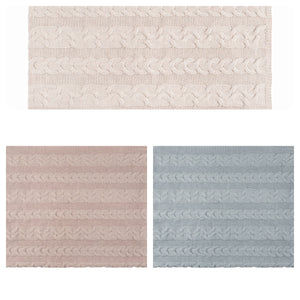 Pippin Cashmere Feel Cable Knit Blanket