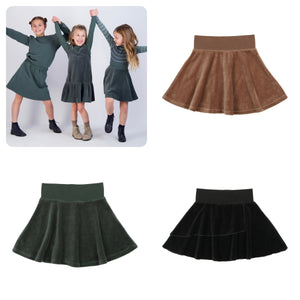 Lil Legs Velour Circle Skirt