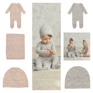 Lillette Printed Footie, Beanie & Swaddle Set