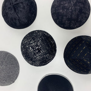 Ikippah Black Croc Velvet Kippah