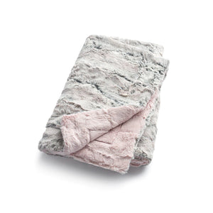 Zandino Mia Silver Light Pink Plush Baby Blanket (O/S)