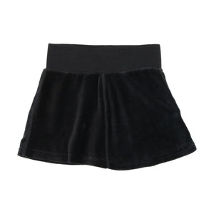 Lil Leggs Black Velour Skirt